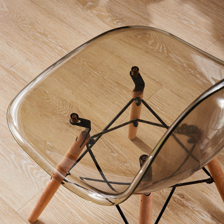 Wood Scandinavian Kitchen Dining Room Chair Solid Back Side Chair Clearhalo ' kitchen&dining_furn' 'Dining Chairs' 'Dining Tables & Seating' 'dining_chair' 'Furniture' 'furniture_dining_chair' 'Kitchen & Dining Furniture' 'kitchen' 4511035