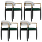 Modern Home Upholstered Arm Chair Matte Finish Open Back Dining Chair Gray-Green 4 Piece Set Clearhalo ' kitchen&dining_furn' 'Dining Chairs' 'Dining Tables & Seating' 'dining_chair' 'furn' 'furn_dining_chair' 'Furniture' 'furniture_dining_chair' 'Kitchen & Dining Furniture' 'kitchen' 4511062
