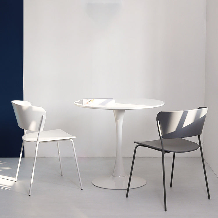 Plastic Scandinavian Indoor-Outdoor Side Chair Open Back Chair Clearhalo ' kitchen&dining_furn' 'Dining Chairs' 'Dining Tables & Seating' 'dining_chair' 'furn' 'furn_dining_chair' 'Furniture' 'furniture_dining_chair' 'Kitchen & Dining Furniture' 'kitchen' 4511096
