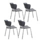 Plastic Scandinavian Indoor-Outdoor Side Chair Open Back Chair Grey 4 Piece Set Clearhalo ' kitchen&dining_furn' 'Dining Chairs' 'Dining Tables & Seating' 'dining_chair' 'furn' 'furn_dining_chair' 'Furniture' 'furniture_dining_chair' 'Kitchen & Dining Furniture' 'kitchen' 4511100