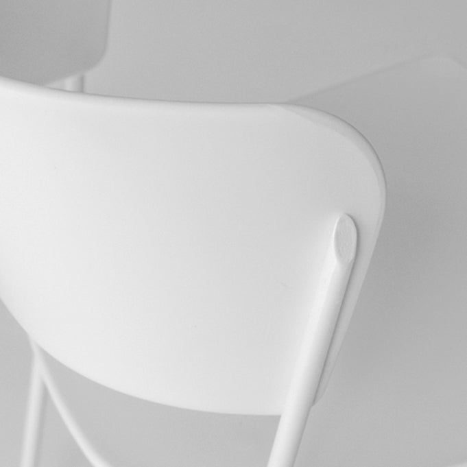 Plastic Scandinavian Indoor-Outdoor Side Chair Open Back Chair Clearhalo ' kitchen&dining_furn' 'Dining Chairs' 'Dining Tables & Seating' 'dining_chair' 'furn' 'furn_dining_chair' 'Furniture' 'furniture_dining_chair' 'Kitchen & Dining Furniture' 'kitchen' 4511107