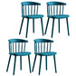 Plastic Scandinavian Kitchen Dining Room Chair Windsor Back Side Chair Dark Blue Set of 4 Clearhalo ' kitchen&dining_furn' 'Dining Chairs' 'Dining Tables & Seating' 'dining_chair' 'Furniture' 'furniture_dining_chair' 'Kitchen & Dining Furniture' 'kitchen' 4511132