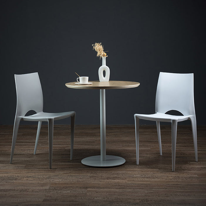 Plastic Scandinavian Kitchen Dining Room Chair Open Back Side Chair Clearhalo ' kitchen&dining_furn' 'Dining Chairs' 'Dining Tables & Seating' 'dining_chair' 'Furniture' 'furniture_dining_chair' 'Kitchen & Dining Furniture' 'kitchen' 4511138
