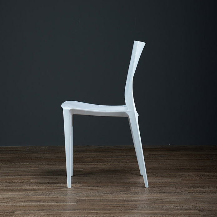 Plastic Scandinavian Kitchen Dining Room Chair Open Back Side Chair Clearhalo ' kitchen&dining_furn' 'Dining Chairs' 'Dining Tables & Seating' 'dining_chair' 'Furniture' 'furniture_dining_chair' 'Kitchen & Dining Furniture' 'kitchen' 4511142