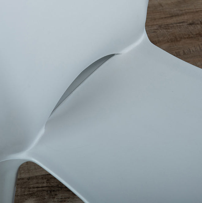 Plastic Scandinavian Kitchen Dining Room Chair Open Back Side Chair Clearhalo ' kitchen&dining_furn' 'Dining Chairs' 'Dining Tables & Seating' 'dining_chair' 'Furniture' 'furniture_dining_chair' 'Kitchen & Dining Furniture' 'kitchen' 4511145