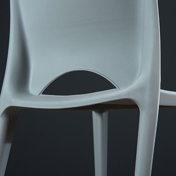 Plastic Scandinavian Kitchen Dining Room Chair Open Back Side Chair Clearhalo ' kitchen&dining_furn' 'Dining Chairs' 'Dining Tables & Seating' 'dining_chair' 'Furniture' 'furniture_dining_chair' 'Kitchen & Dining Furniture' 'kitchen' 4511148