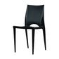 Plastic Scandinavian Kitchen Dining Room Chair Open Back Side Chair Black 1 Piece Clearhalo ' kitchen&dining_furn' 'Dining Chairs' 'Dining Tables & Seating' 'dining_chair' 'Furniture' 'furniture_dining_chair' 'Kitchen & Dining Furniture' 'kitchen' 4511153