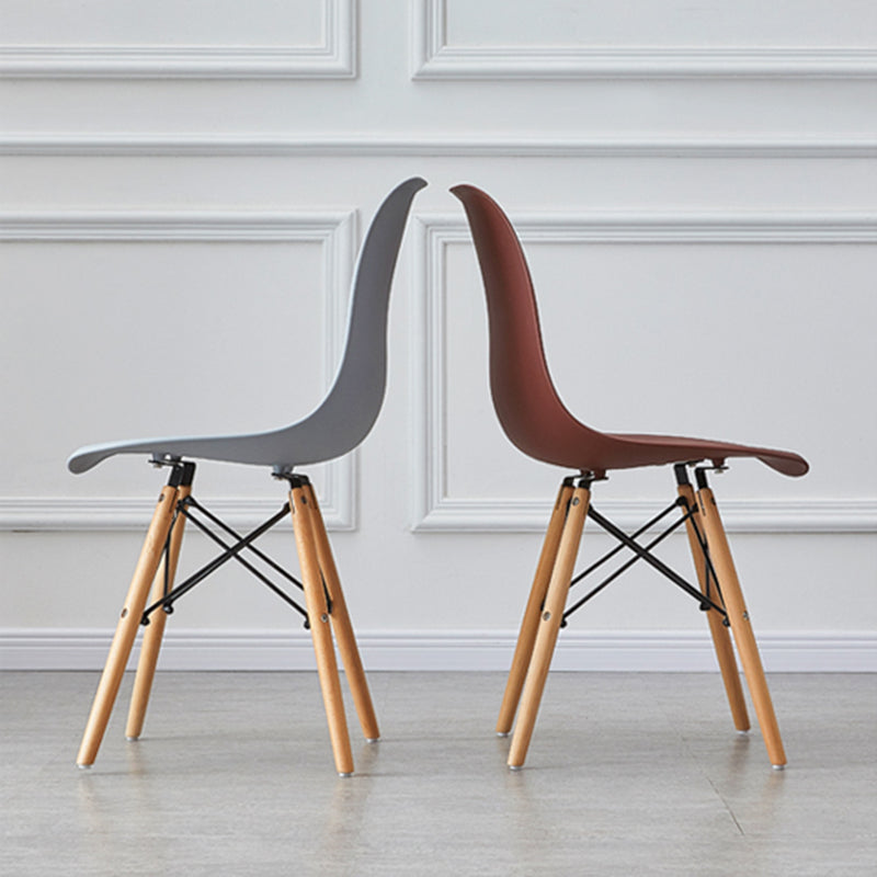 Wood Scandinavian Indoor-Outdoor Chair Solid Back Side Chair Clearhalo ' kitchen&dining_furn' 'Dining Chairs' 'Dining Tables & Seating' 'dining_chair' 'Furniture' 'furniture_dining_chair' 'Kitchen & Dining Furniture' 'kitchen' 4511180