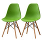 Wood Scandinavian Indoor-Outdoor Chair Solid Back Side Chair Green Set of 2 Clearhalo ' kitchen&dining_furn' 'Dining Chairs' 'Dining Tables & Seating' 'dining_chair' 'Furniture' 'furniture_dining_chair' 'Kitchen & Dining Furniture' 'kitchen' 4511181