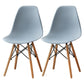 Wood Scandinavian Indoor-Outdoor Chair Solid Back Side Chair Light Gray Set of 2 Clearhalo ' kitchen&dining_furn' 'Dining Chairs' 'Dining Tables & Seating' 'dining_chair' 'Furniture' 'furniture_dining_chair' 'Kitchen & Dining Furniture' 'kitchen' 4511205