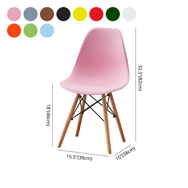 Wood Scandinavian Indoor-Outdoor Chair Solid Back Side Chair Clearhalo ' kitchen&dining_furn' 'Dining Chairs' 'Dining Tables & Seating' 'dining_chair' 'Furniture' 'furniture_dining_chair' 'Kitchen & Dining Furniture' 'kitchen' 4511207
