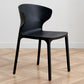 Scandinavian Plastic Kitchen Dining Room Chair Wingback Side Chair Black 1 Piece Clearhalo ' kitchen&dining_furn' 'Dining Chairs' 'Dining Tables & Seating' 'dining_chair' 'Furniture' 'furniture_dining_chair' 'Kitchen & Dining Furniture' 'kitchen' 4511223