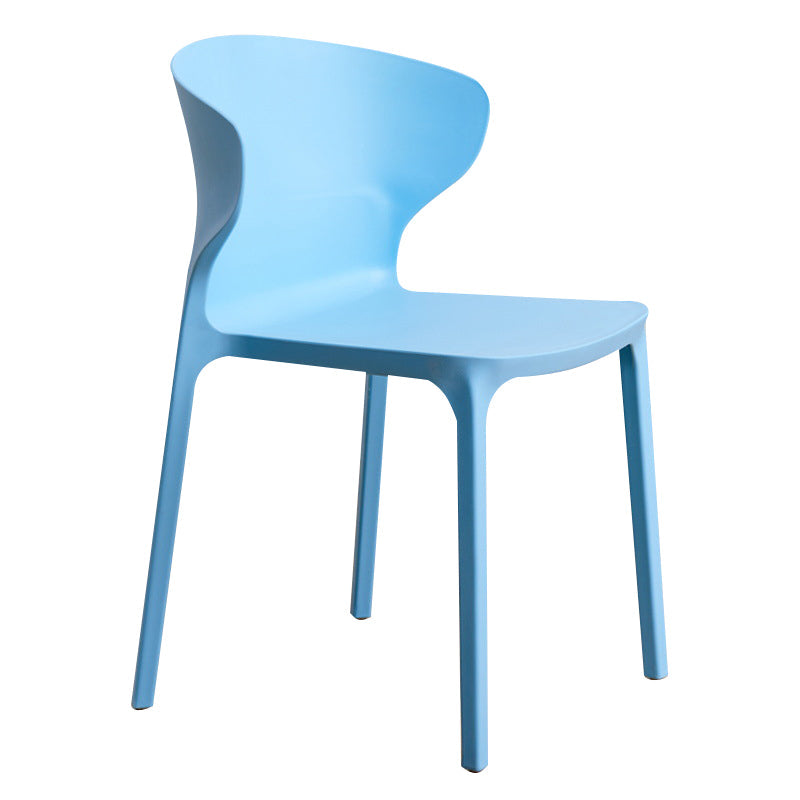 Scandinavian Plastic Kitchen Dining Room Chair Wingback Side Chair Clearhalo ' kitchen&dining_furn' 'Dining Chairs' 'Dining Tables & Seating' 'dining_chair' 'Furniture' 'furniture_dining_chair' 'Kitchen & Dining Furniture' 'kitchen' 4511231