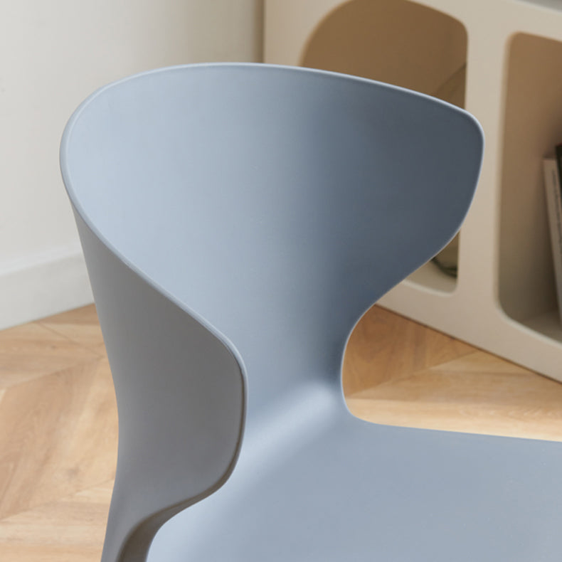 Scandinavian Plastic Kitchen Dining Room Chair Wingback Side Chair Clearhalo ' kitchen&dining_furn' 'Dining Chairs' 'Dining Tables & Seating' 'dining_chair' 'Furniture' 'furniture_dining_chair' 'Kitchen & Dining Furniture' 'kitchen' 4511232