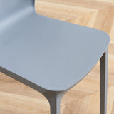 Scandinavian Plastic Kitchen Dining Room Chair Wingback Side Chair Clearhalo ' kitchen&dining_furn' 'Dining Chairs' 'Dining Tables & Seating' 'dining_chair' 'Furniture' 'furniture_dining_chair' 'Kitchen & Dining Furniture' 'kitchen' 4511234