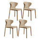 Scandinavian Plastic Kitchen Dining Room Chair Wingback Side Chair Khaki Set of 4 Clearhalo ' kitchen&dining_furn' 'Dining Chairs' 'Dining Tables & Seating' 'dining_chair' 'Furniture' 'furniture_dining_chair' 'Kitchen & Dining Furniture' 'kitchen' 4511260