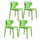Scandinavian Plastic Kitchen Dining Room Chair Wingback Side Chair Fruit Green Set of 4 Clearhalo ' kitchen&dining_furn' 'Dining Chairs' 'Dining Tables & Seating' 'dining_chair' 'Furniture' 'furniture_dining_chair' 'Kitchen & Dining Furniture' 'kitchen' 4511278