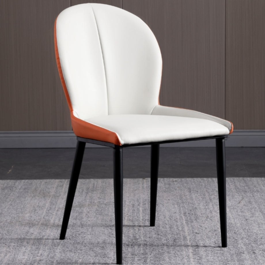 Modern Style Kitchen Metal Dining Chairs Wingback Dining Arm Side Chair Grey 1 Piece Clearhalo ' kitchen&dining_furn' 'Dining Chairs' 'Dining Tables & Seating' 'dining_chair' 'furn' 'furn_dining_chair' 'Furniture' 'furniture_dining_chair' 'Kitchen & Dining Furniture' 'kitchen' 4511281