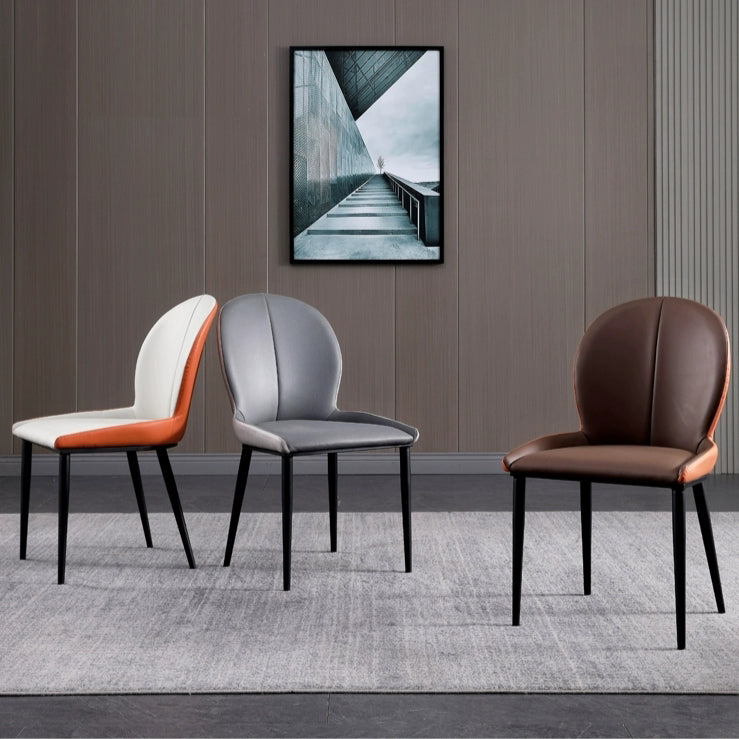 Modern Style Kitchen Metal Dining Chairs Wingback Dining Arm Side Chair Clearhalo ' kitchen&dining_furn' 'Dining Chairs' 'Dining Tables & Seating' 'dining_chair' 'furn' 'furn_dining_chair' 'Furniture' 'furniture_dining_chair' 'Kitchen & Dining Furniture' 'kitchen' 4511282