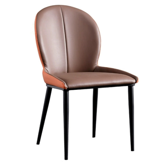 Modern Style Kitchen Metal Dining Chairs Wingback Dining Arm Side Chair Clearhalo ' kitchen&dining_furn' 'Dining Chairs' 'Dining Tables & Seating' 'dining_chair' 'furn' 'furn_dining_chair' 'Furniture' 'furniture_dining_chair' 'Kitchen & Dining Furniture' 'kitchen' 4511289