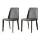 Modern Leather Dining Room Chair Metal Armless Chair for Restaurant Use Grey 2 Piece Set Clearhalo ' kitchen&dining_furn' 'Dining Chairs' 'Dining Tables & Seating' 'dining_chair' 'furn' 'furn_dining_chair' 'Furniture' 'furniture_dining_chair' 'Kitchen & Dining Furniture' 'kitchen' 4511302