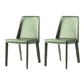 Modern Leather Dining Room Chair Metal Armless Chair for Restaurant Use Green 2 Piece Set Clearhalo ' kitchen&dining_furn' 'Dining Chairs' 'Dining Tables & Seating' 'dining_chair' 'furn' 'furn_dining_chair' 'Furniture' 'furniture_dining_chair' 'Kitchen & Dining Furniture' 'kitchen' 4511309