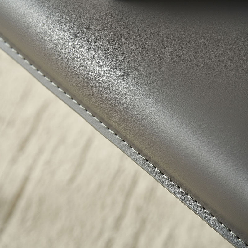 Modern Leather Dining Room Chair Metal Armless Chair for Restaurant Use Clearhalo ' kitchen&dining_furn' 'Dining Chairs' 'Dining Tables & Seating' 'dining_chair' 'furn' 'furn_dining_chair' 'Furniture' 'furniture_dining_chair' 'Kitchen & Dining Furniture' 'kitchen' 4511315