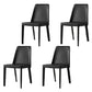Modern Leather Dining Room Chair Metal Armless Chair for Restaurant Use Black 4 Piece Set Clearhalo ' kitchen&dining_furn' 'Dining Chairs' 'Dining Tables & Seating' 'dining_chair' 'furn' 'furn_dining_chair' 'Furniture' 'furniture_dining_chair' 'Kitchen & Dining Furniture' 'kitchen' 4511316