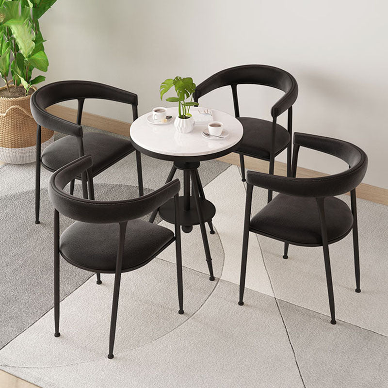 Glam Velvet Dining Room Chairs Metal Dining Side Arm Chairs for Restaurant Use Clearhalo ' kitchen&dining_furn' 'Dining Chairs' 'Dining Tables & Seating' 'dining_chair' 'furn' 'furn_dining_chair' 'Furniture' 'furniture_dining_chair' 'Kitchen & Dining Furniture' 'kitchen' 4511331