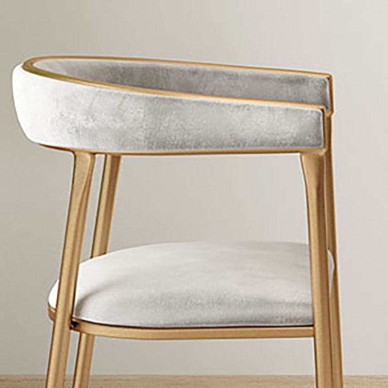 Glam Velvet Dining Room Chairs Metal Dining Side Arm Chairs for Restaurant Use Clearhalo ' kitchen&dining_furn' 'Dining Chairs' 'Dining Tables & Seating' 'dining_chair' 'furn' 'furn_dining_chair' 'Furniture' 'furniture_dining_chair' 'Kitchen & Dining Furniture' 'kitchen' 4511337