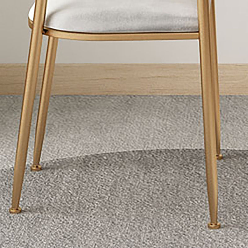 Glam Velvet Dining Room Chairs Metal Dining Side Arm Chairs for Restaurant Use Clearhalo ' kitchen&dining_furn' 'Dining Chairs' 'Dining Tables & Seating' 'dining_chair' 'furn' 'furn_dining_chair' 'Furniture' 'furniture_dining_chair' 'Kitchen & Dining Furniture' 'kitchen' 4511338