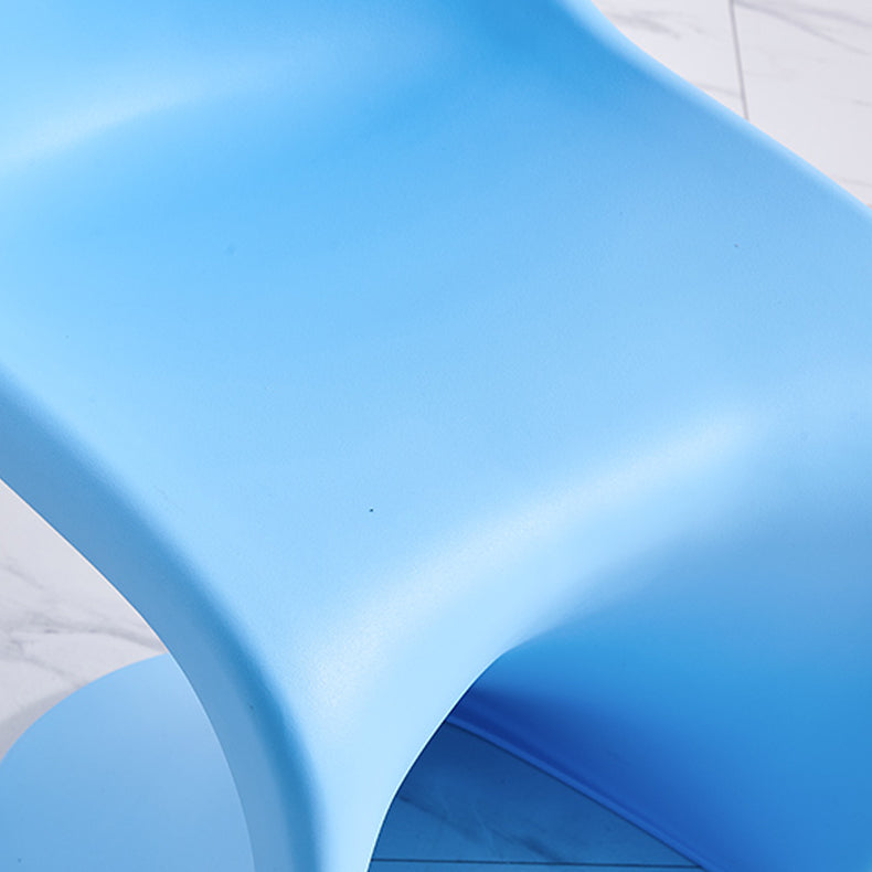 Scandinavian Style Plastic Dining Armless Chairs Solid Back Armless Dining Chair Clearhalo ' kitchen&dining_furn' 'Dining Chairs' 'Dining Tables & Seating' 'dining_chair' 'Furniture' 'furniture_dining_chair' 'Kitchen & Dining Furniture' 'kitchen' 4511372