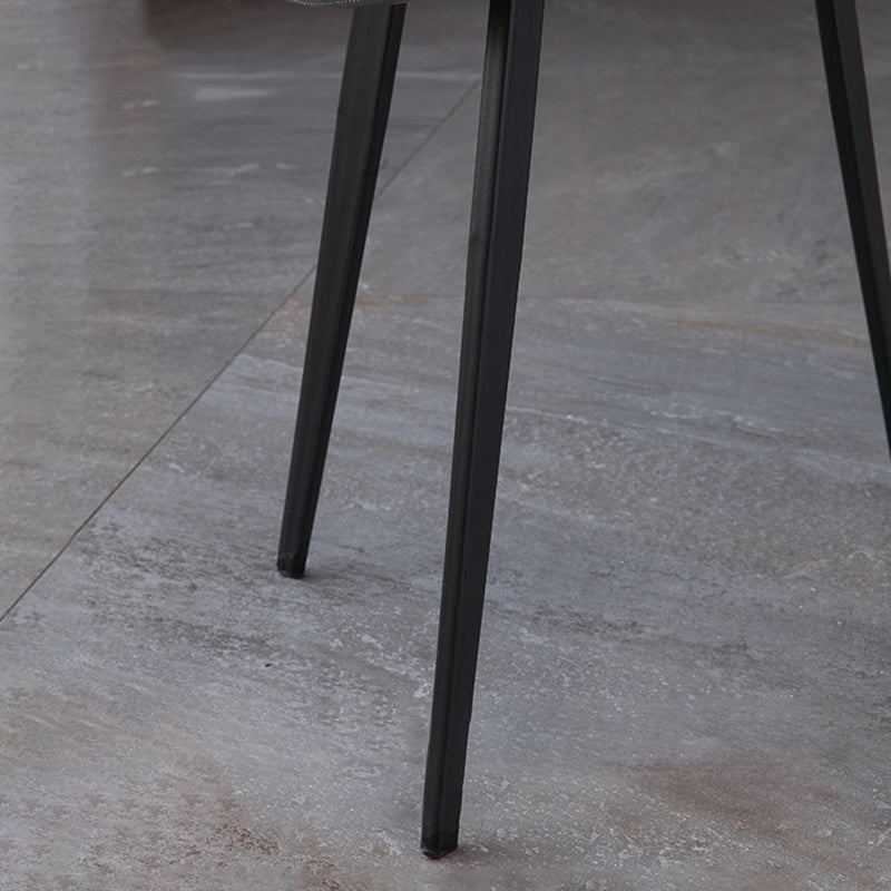 Contemporary Metal Dining Chairs Dining Armless Side Chairs for Kitchen Clearhalo ' kitchen&dining_furn' 'Dining Chairs' 'Dining Tables & Seating' 'dining_chair' 'furn' 'furn_dining_chair' 'Furniture' 'furniture_dining_chair' 'Kitchen & Dining Furniture' 'kitchen' 4511400