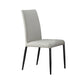Industrial Design Solid Back Dining Side Chairs Faux Leather Dining Chairs White 1 Piece Clearhalo ' kitchen&dining_furn' 'Dining Chairs' 'Dining Tables & Seating' 'dining_chair' 'furn' 'furn_dining_chair' 'Furniture' 'furniture_dining_chair' 'Kitchen & Dining Furniture' 'kitchen' 4511421