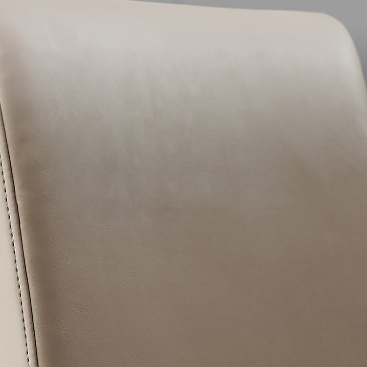 Industrial Design Solid Back Dining Side Chairs Faux Leather Dining Chairs Clearhalo ' kitchen&dining_furn' 'Dining Chairs' 'Dining Tables & Seating' 'dining_chair' 'furn' 'furn_dining_chair' 'Furniture' 'furniture_dining_chair' 'Kitchen & Dining Furniture' 'kitchen' 4511425