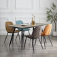 Contemporary Metal Dining Chairs Dining Wingback Armless Side Chairs for Kitchen Clearhalo ' kitchen&dining_furn' 'Dining Chairs' 'Dining Tables & Seating' 'dining_chair' 'furn' 'furn_dining_chair' 'Furniture' 'furniture_dining_chair' 'Kitchen & Dining Furniture' 'kitchen' 4511471