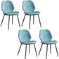 Contemporary Metal Dining Chairs Dining Wingback Armless Side Chairs for Kitchen Blue 4 Piece Set Clearhalo ' kitchen&dining_furn' 'Dining Chairs' 'Dining Tables & Seating' 'dining_chair' 'furn' 'furn_dining_chair' 'Furniture' 'furniture_dining_chair' 'Kitchen & Dining Furniture' 'kitchen' 4511476