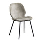 Contemporary Metal Dining Chairs Dining Wingback Armless Side Chairs for Kitchen Light Gray 1 Piece Clearhalo ' kitchen&dining_furn' 'Dining Chairs' 'Dining Tables & Seating' 'dining_chair' 'furn' 'furn_dining_chair' 'Furniture' 'furniture_dining_chair' 'Kitchen & Dining Furniture' 'kitchen' 4511480