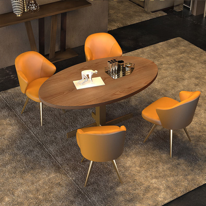 Glam Metal Dining Arm Chair Upholstered Side Chairs for Home Use Clearhalo ' kitchen&dining_furn' 'Dining Chairs' 'Dining Tables & Seating' 'dining_chair' 'furn' 'furn_dining_chair' 'Furniture' 'furniture_dining_chair' 'Kitchen & Dining Furniture' 'kitchen' 4511488