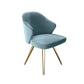 Glam Metal Dining Arm Chair Upholstered Side Chairs for Home Use Pink-Blue 1 Piece Clearhalo ' kitchen&dining_furn' 'Dining Chairs' 'Dining Tables & Seating' 'dining_chair' 'furn' 'furn_dining_chair' 'Furniture' 'furniture_dining_chair' 'Kitchen & Dining Furniture' 'kitchen' 4511496