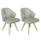 Glam Metal Dining Arm Chair Upholstered Side Chairs for Home Use Light Gray 2 Piece Set Clearhalo ' kitchen&dining_furn' 'Dining Chairs' 'Dining Tables & Seating' 'dining_chair' 'furn' 'furn_dining_chair' 'Furniture' 'furniture_dining_chair' 'Kitchen & Dining Furniture' 'kitchen' 4511505
