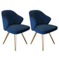 Glam Metal Dining Arm Chair Upholstered Side Chairs for Home Use Royal Blue 2 Piece Set Clearhalo ' kitchen&dining_furn' 'Dining Chairs' 'Dining Tables & Seating' 'dining_chair' 'furn' 'furn_dining_chair' 'Furniture' 'furniture_dining_chair' 'Kitchen & Dining Furniture' 'kitchen' 4511515