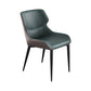 Contemporary Dining Room Chairs Matte Finish Leather Curved Parsons Arm Chair Green 1 Piece Clearhalo ' kitchen&dining_furn' 'Dining Chairs' 'Dining Tables & Seating' 'dining_chair' 'furn' 'furn_dining_chair' 'Furniture' 'furniture_dining_chair' 'Kitchen & Dining Furniture' 'kitchen' 4511531