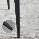 Contemporary Dining Room Chairs Matte Finish Leather Curved Parsons Arm Chair Clearhalo ' kitchen&dining_furn' 'Dining Chairs' 'Dining Tables & Seating' 'dining_chair' 'furn' 'furn_dining_chair' 'Furniture' 'furniture_dining_chair' 'Kitchen & Dining Furniture' 'kitchen' 4511532