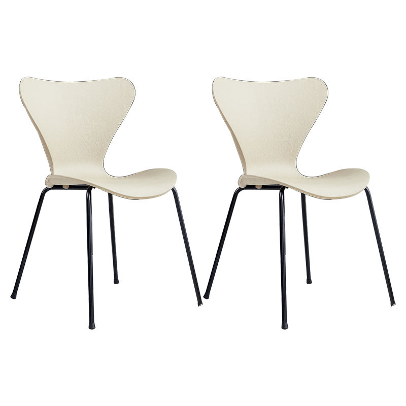 Contemporary Dining and Accent Chairs Indoor-Outdoor Solid Back Side Chair for Patio Camel Set of 2 Clearhalo ' kitchen&dining_furn' 'Dining Chairs' 'Dining Tables & Seating' 'dining_chair' 'Furniture' 'furniture_dining_chair' 'Kitchen & Dining Furniture' 'kitchen' 4511542