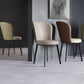Contemporary Dining Room Side Chairs Matte Finish Leather Curved Parsons Chair Clearhalo ' kitchen&dining_furn' 'Dining Chairs' 'Dining Tables & Seating' 'dining_chair' 'furn' 'furn_dining_chair' 'Furniture' 'furniture_dining_chair' 'Kitchen & Dining Furniture' 'kitchen' 4511606