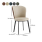 Contemporary Dining Room Side Chairs Matte Finish Leather Curved Parsons Chair Clearhalo ' kitchen&dining_furn' 'Dining Chairs' 'Dining Tables & Seating' 'dining_chair' 'furn' 'furn_dining_chair' 'Furniture' 'furniture_dining_chair' 'Kitchen & Dining Furniture' 'kitchen' 4511618