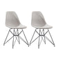 Industrial Design Leather Armless Dining Side Chairs Solid Back Dining Side Chair Light Gray Set of 2 Clearhalo ' kitchen&dining_furn' 'Dining Chairs' 'Dining Tables & Seating' 'dining_chair' 'Furniture' 'furniture_dining_chair' 'Kitchen & Dining Furniture' 'kitchen' 4511621