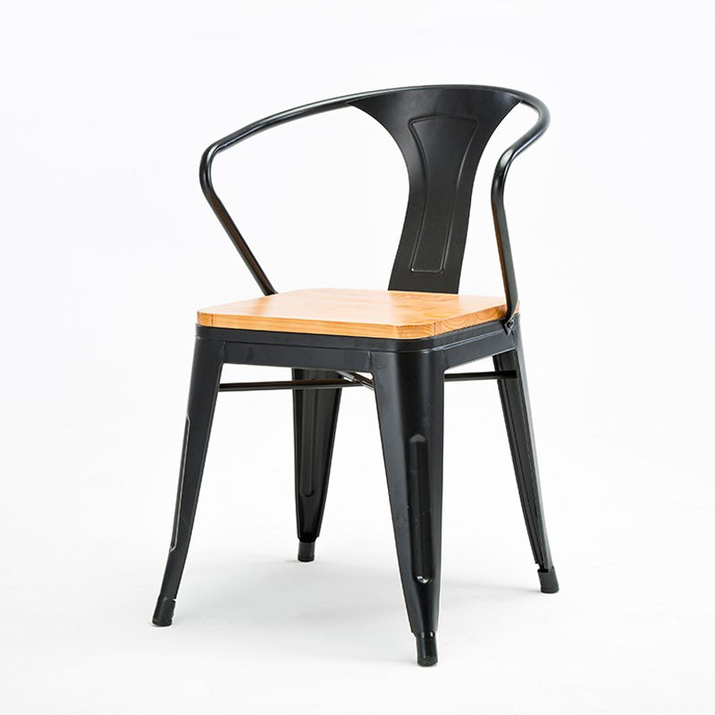 1/5 Pcs Metal Industrial Dining Room Set with Pine Wood Top Table Dinette Set 1 Black Chair Clearhalo 'Dining Room Sets' 'Dining Tables & Seating' 'dining_room_set' 'furn' 'furn_dining_room_set' 'Furniture' 'furniture_dining_room_set' 'Kitchen & Dining Furniture' 'kitchen&dining_furn' 'kitchen' 4511640