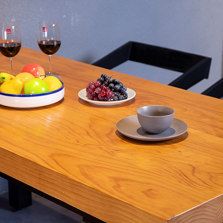 1/5 Pcs Metal Industrial Dining Room Set with Pine Wood Top Table Dinette Set Clearhalo 'Dining Room Sets' 'Dining Tables & Seating' 'dining_room_set' 'furn' 'furn_dining_room_set' 'Furniture' 'furniture_dining_room_set' 'Kitchen & Dining Furniture' 'kitchen&dining_furn' 'kitchen' 4511645